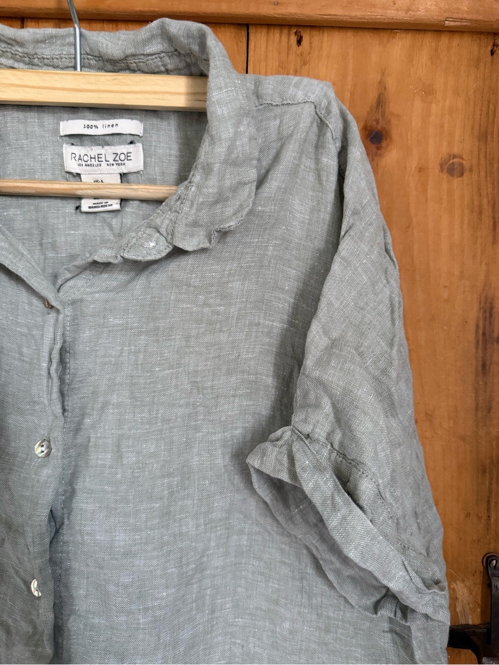 RACHEL ZOE | 100% linen shirt
